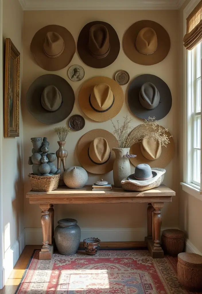 28 Mid Century Modern Entryway Styles That Look Timeless 14 28 Mid Century Modern Entryway Styles That Look Timeless - 14. Bold Accessories