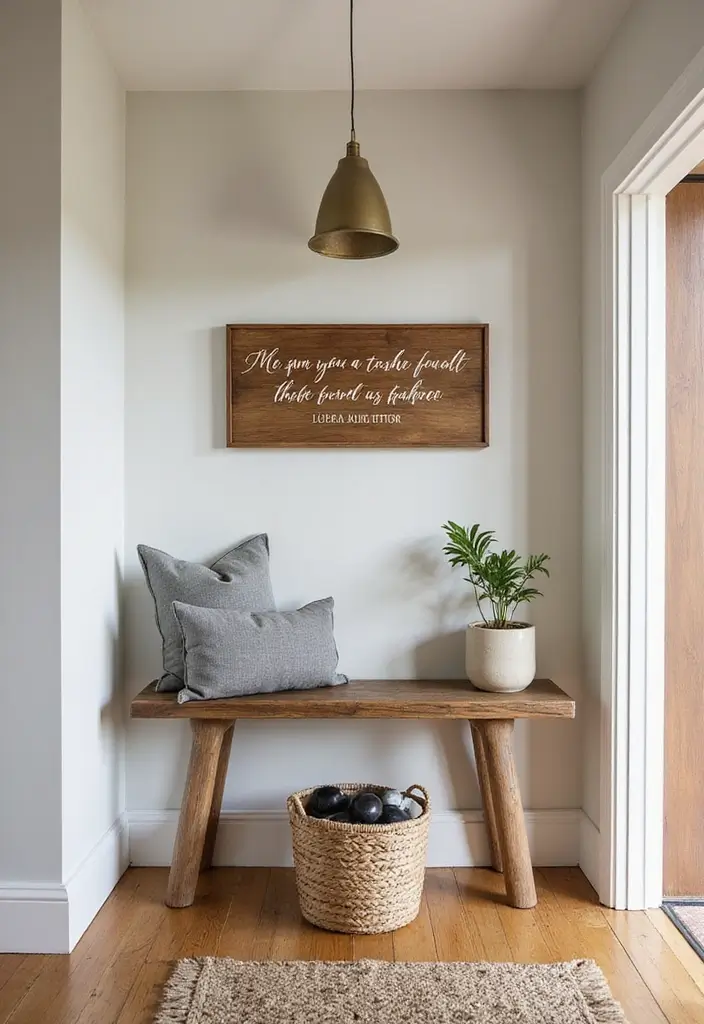 28 Mid Century Modern Entryway Styles That Look Timeless 15 28 Mid Century Modern Entryway Styles That Look Timeless - 15. Custom Signage