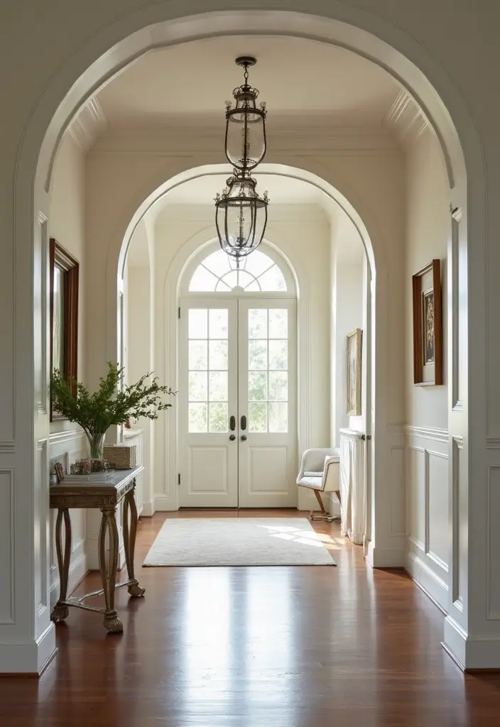 29 Wainscoting Entryway Ideas That Add Instant Character 24 29 Wainscoting Entryway Ideas That Add Instant Character - 24. Elegant Arched Wainscoting