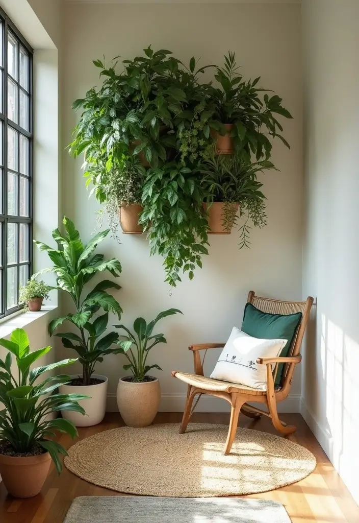 25 Corner Entryway Ideas That Save Space Beautifully 25 25 Corner Entryway Ideas That Save Space Beautifully - 25. Decorative Wall Plants