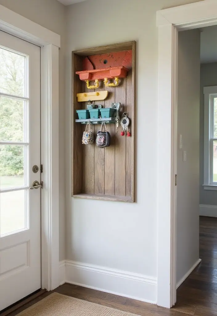 25 Apartment Entryway Ideas That Work in Tight Spaces 14 25 Apartment Entryway Ideas That Work in Tight Spaces - 14. Creative Key Holders