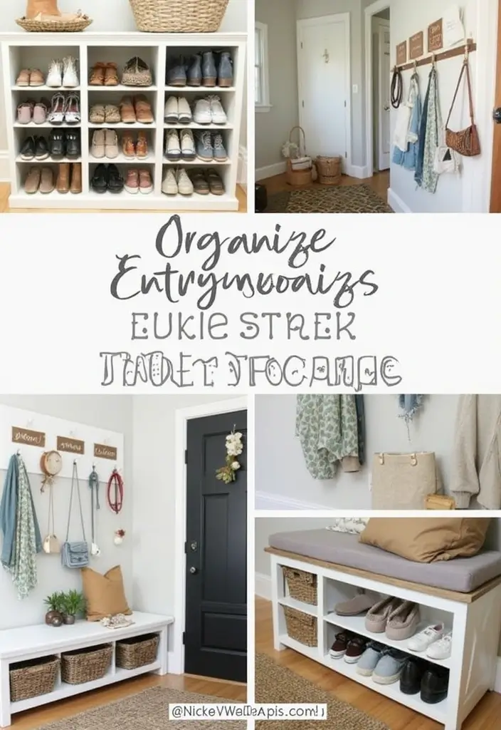 25 Apartment Entryway Ideas That Work in Tight Spaces 17 25 Apartment Entryway Ideas That Work in Tight Spaces - 17. Stylish Shoe Storage