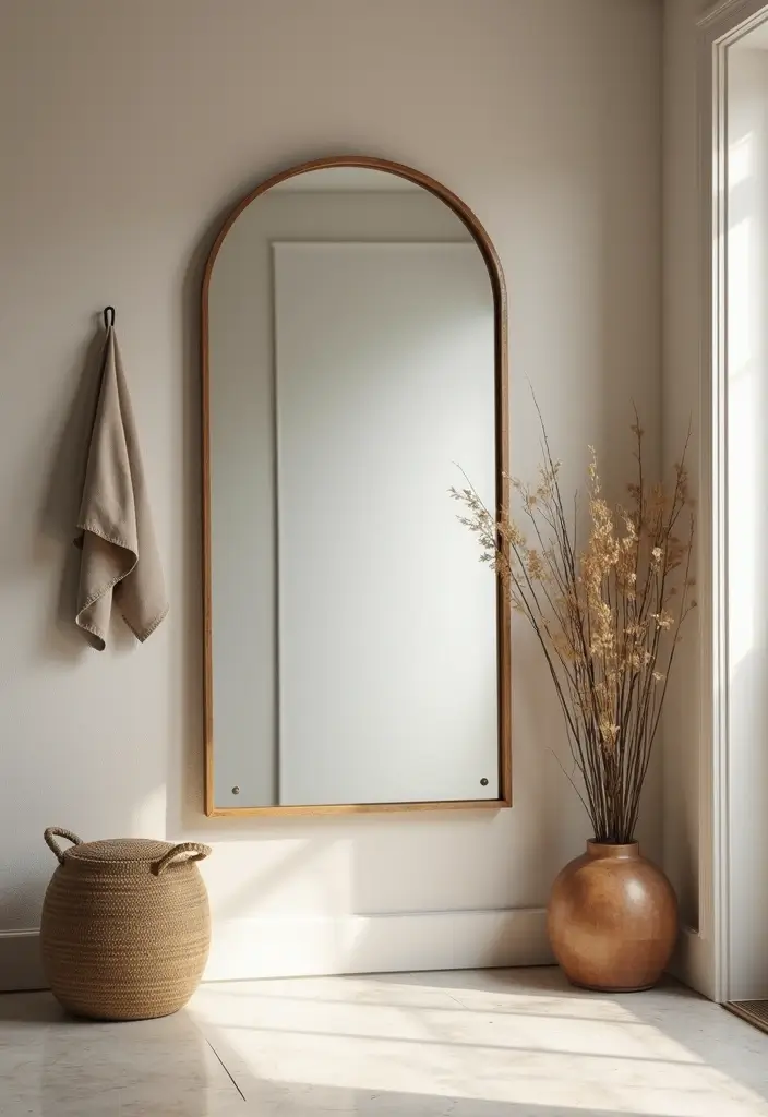 25 Apartment Entryway Ideas That Work in Tight Spaces 4 25 Apartment Entryway Ideas That Work in Tight Spaces - 4. Mirror Magic