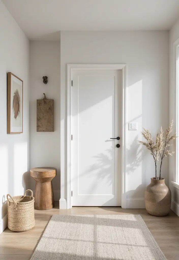 25 Apartment Entryway Ideas That Work in Tight Spaces 9 25 Apartment Entryway Ideas That Work in Tight Spaces - 9. Minimalist Entryway