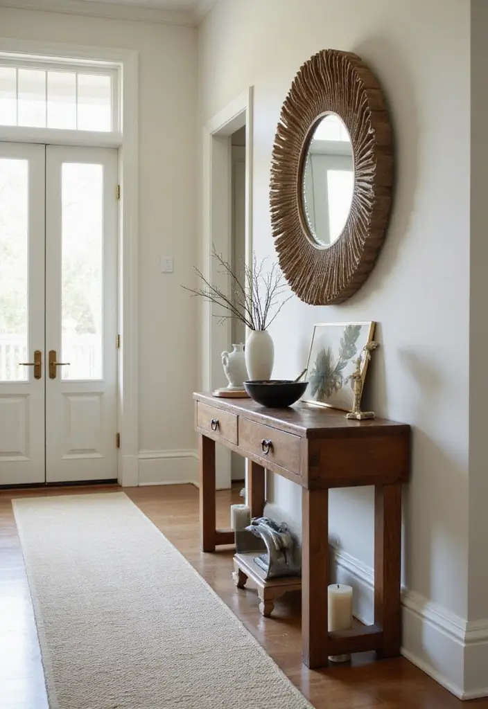 25 Entry Hallway Ideas That Feel Inviting and Functional 14 25 Entry Hallway Ideas That Feel Inviting and Functional - 14. Stylish Console Tables