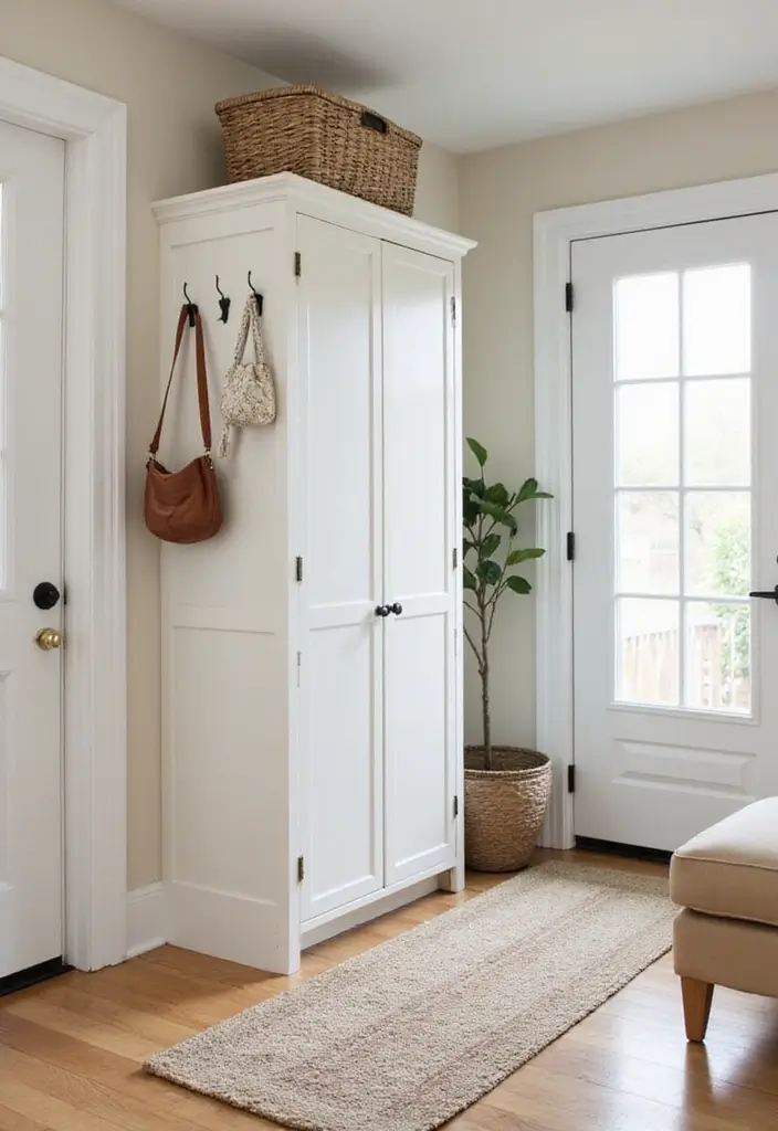 25 Entry Hallway Ideas That Feel Inviting and Functional 16 25 Entry Hallway Ideas That Feel Inviting and Functional - 16. Space-Saving Shoe Storage