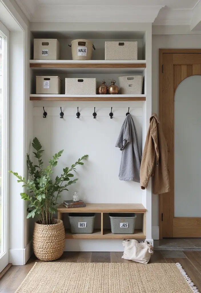 25 Entry Hallway Ideas That Feel Inviting and Functional 23 25 Entry Hallway Ideas That Feel Inviting and Functional - 23. Entryway Organization Systems