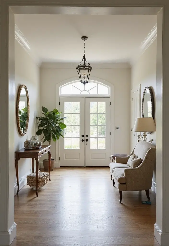 25 Entry Hallway Ideas That Feel Inviting and Functional 25 25 Entry Hallway Ideas That Feel Inviting and Functional - 25. Timeless Decor Elements