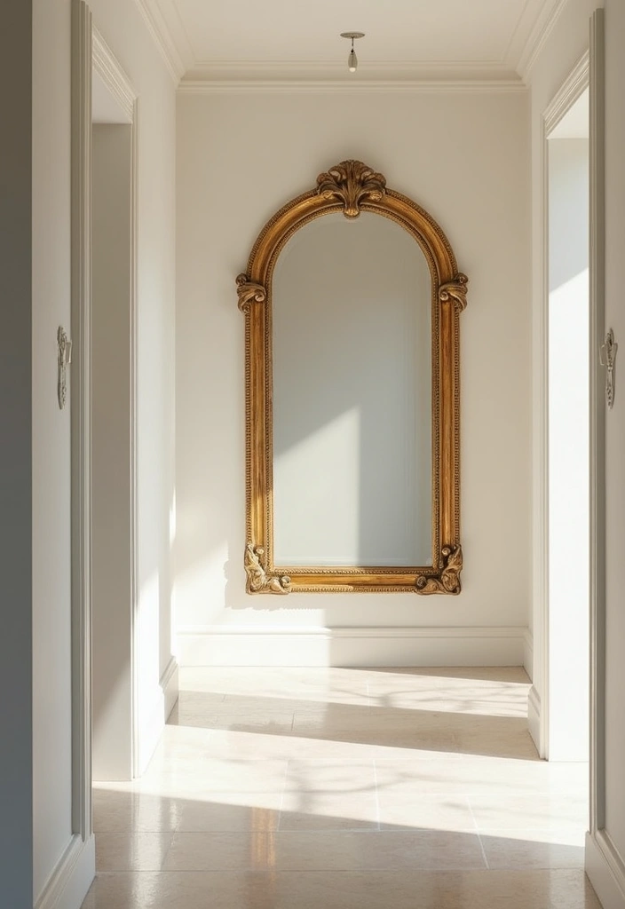 25 Entry Hallway Ideas That Feel Inviting and Functional 4 25 Entry Hallway Ideas That Feel Inviting and Functional - 4. Statement Mirrors