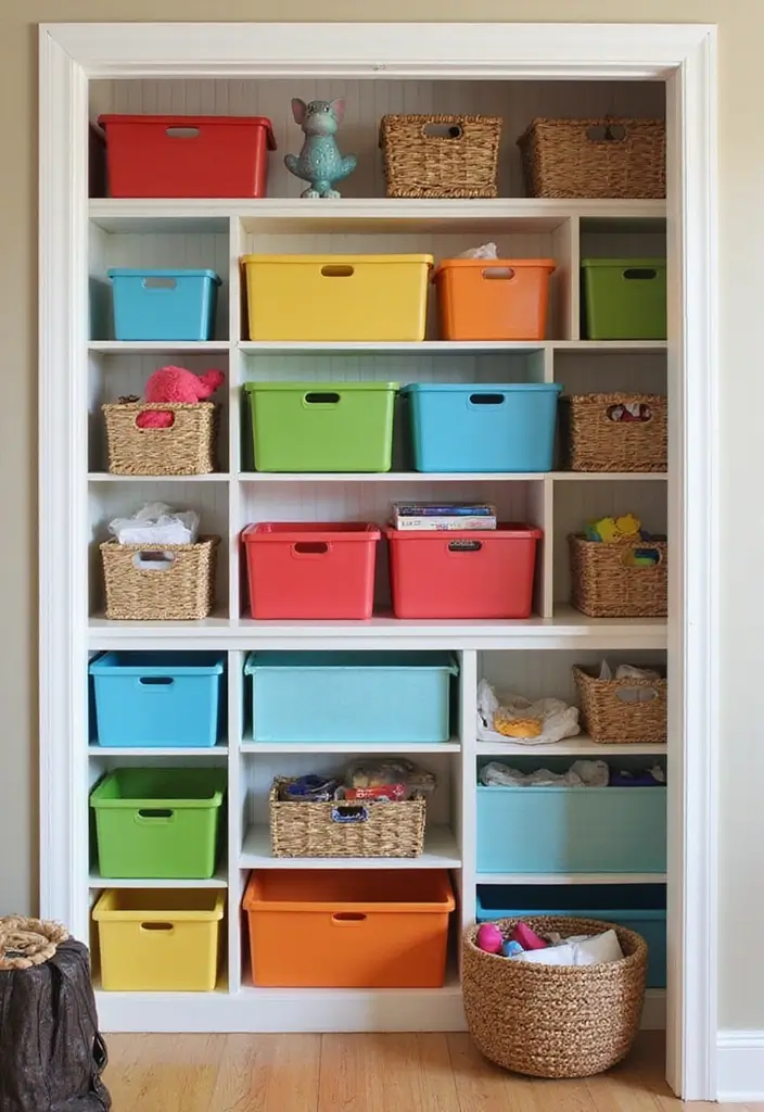 25 Entryway Closet Ideas That Maximize Storage 10 25 Entryway Closet Ideas That Maximize Storage - 10. Color-Coded Organization