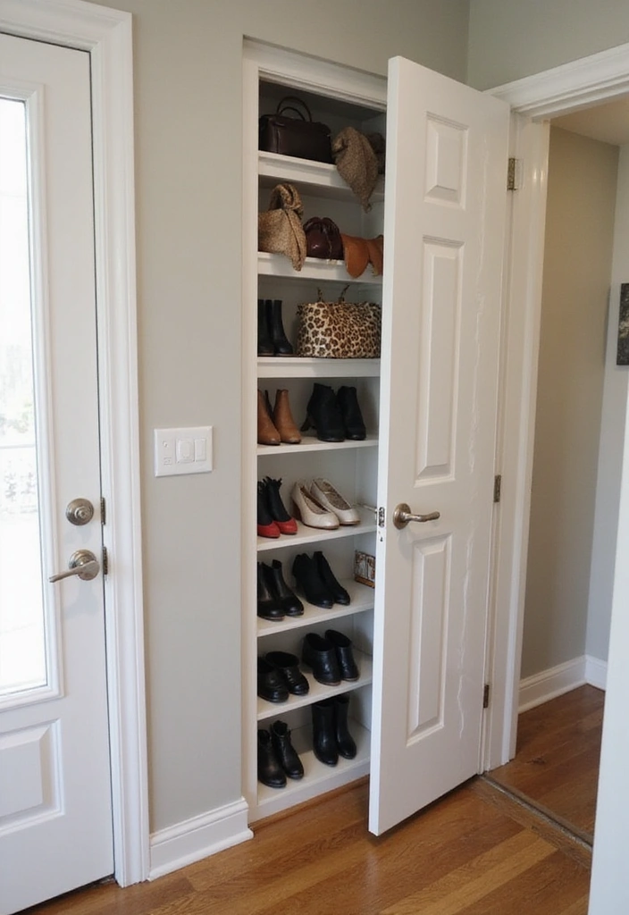 25 Entryway Closet Ideas That Maximize Storage 15 25 Entryway Closet Ideas That Maximize Storage - 15. Utilizing Corner Space