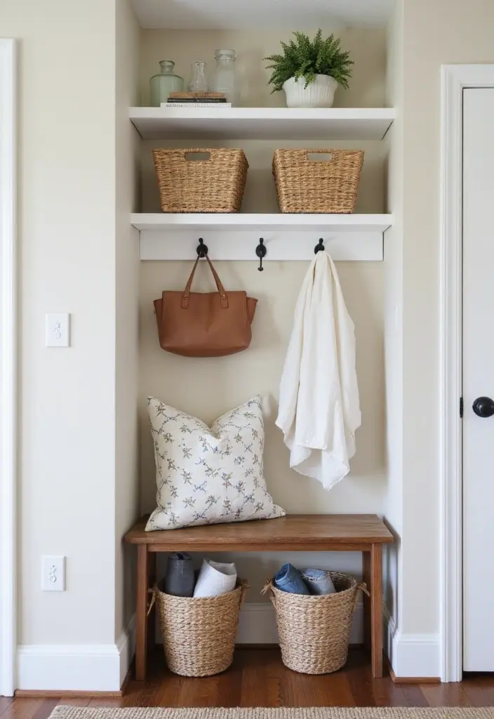25 Entryway Closet Ideas That Maximize Storage 20 25 Entryway Closet Ideas That Maximize Storage - 20. Wall-Mounted Storage Options