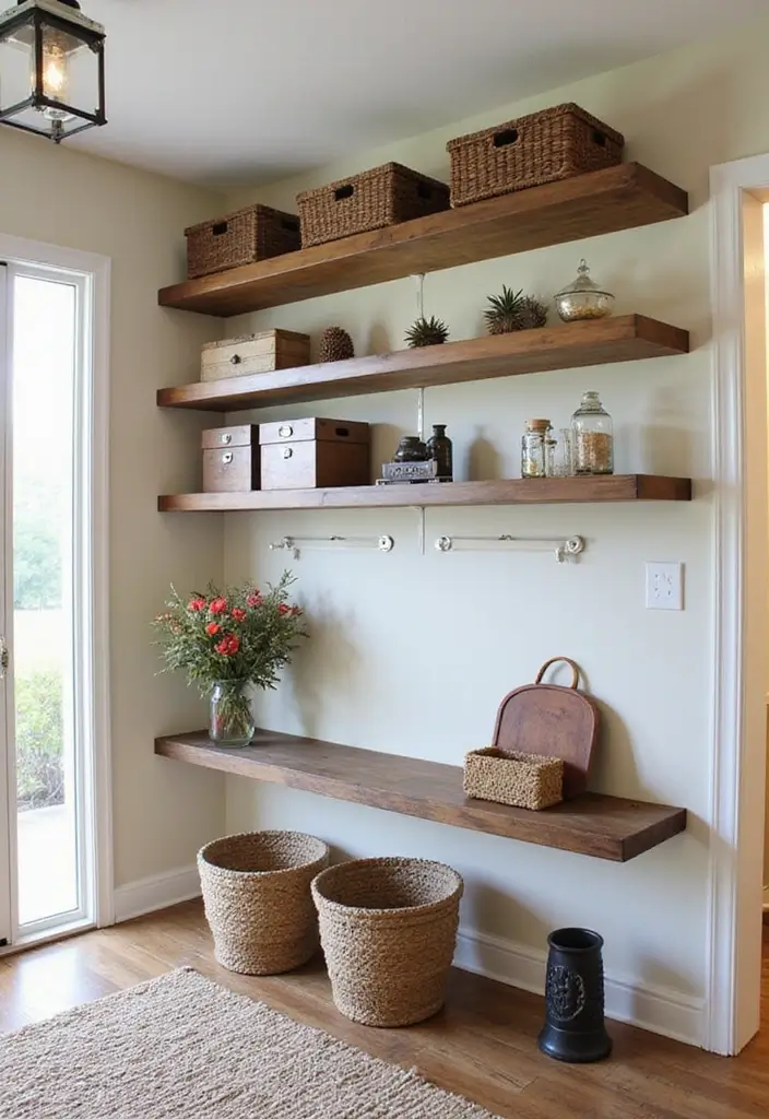 25 Entryway Closet Ideas That Maximize Storage 8 25 Entryway Closet Ideas That Maximize Storage - 8. Ceiling-Mounted Storage Racks
