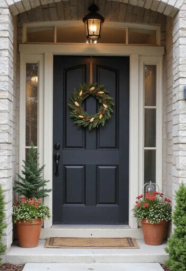 25 Entryway Design Ideas That Balance Form and Function - 17. Seasonal Decor