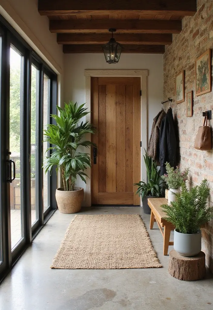 25 Entryway Design Ideas That Balance Form and Function - 20. Eco-Friendly Choices