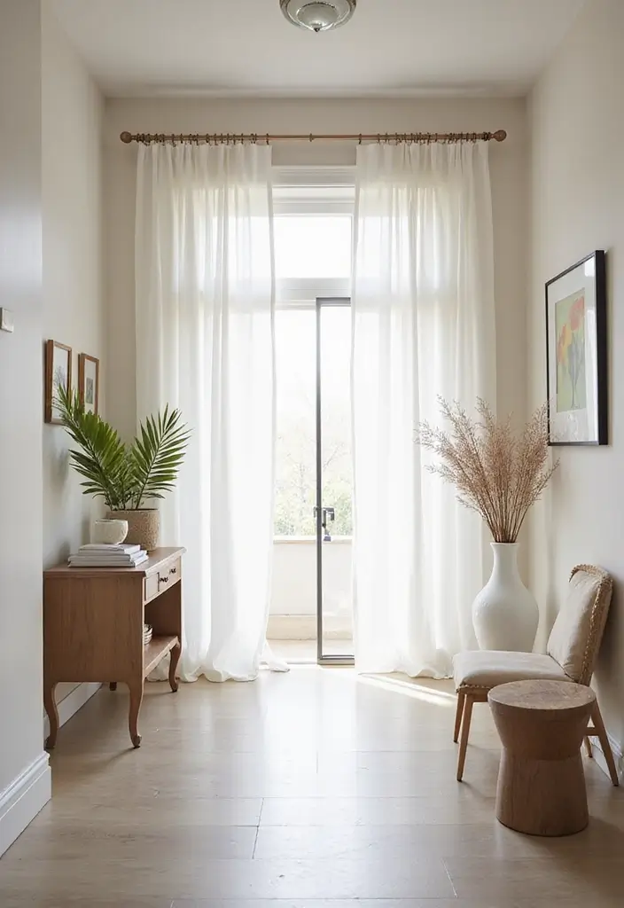 25 Entryway Design Ideas That Balance Form and Function - 25. Light and Airy Aesthetics