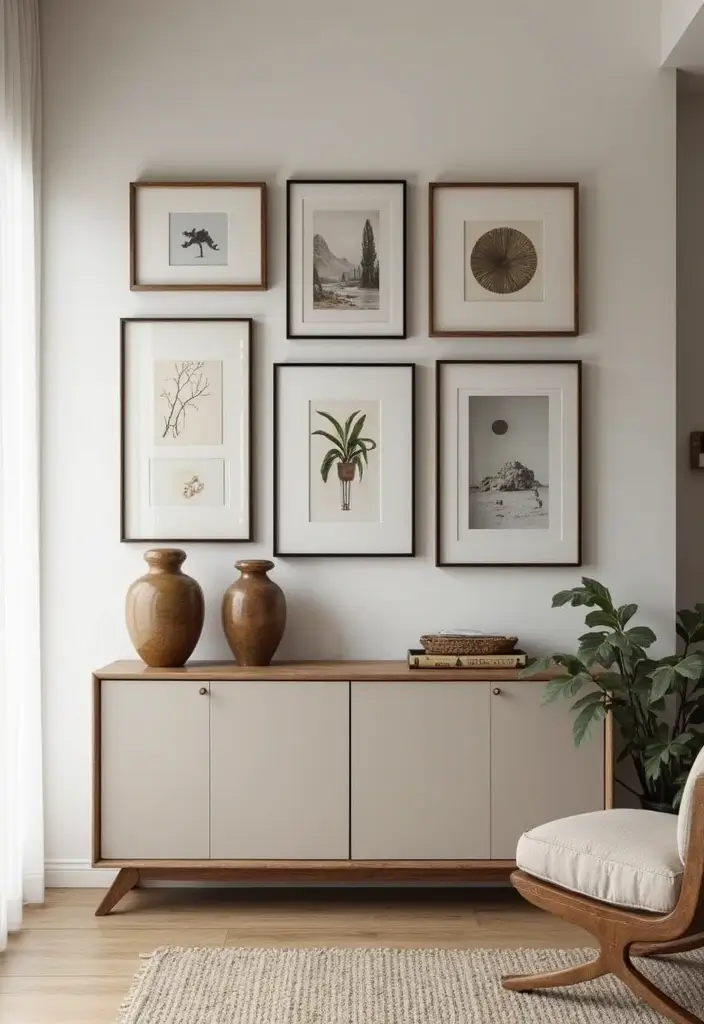 25 Entryway Design Ideas That Balance Form and Function - 5. Artistic Displays