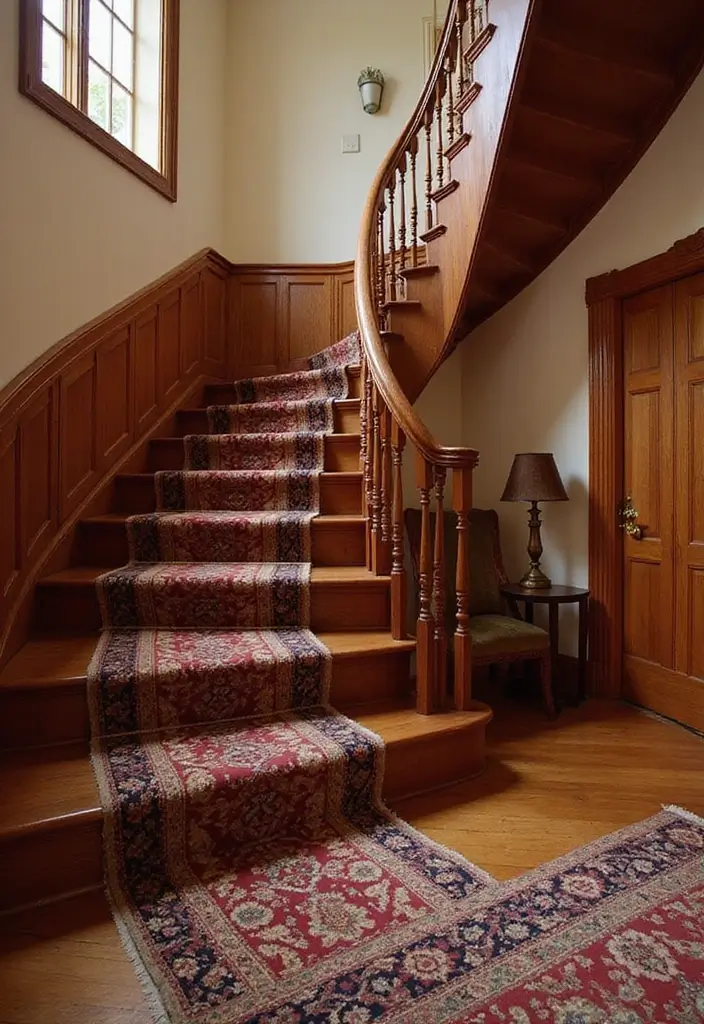 25 Entryway Stairs Designs That Blend Style and Function 17 25 Entryway Stairs Designs That Blend Style and Function - 17. Classic Traditional