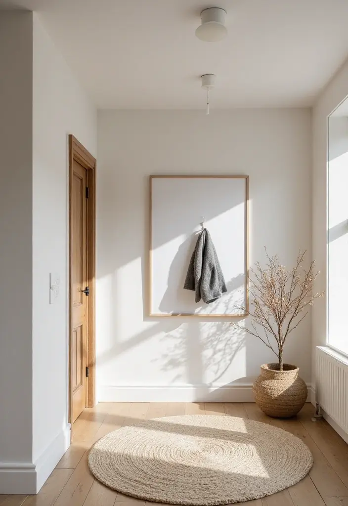 25 Hallway Ideas Modern That Feel Sleek and Trendy 16 25 Hallway Ideas Modern That Feel Sleek and Trendy - 16. Scandi Style Simplicity