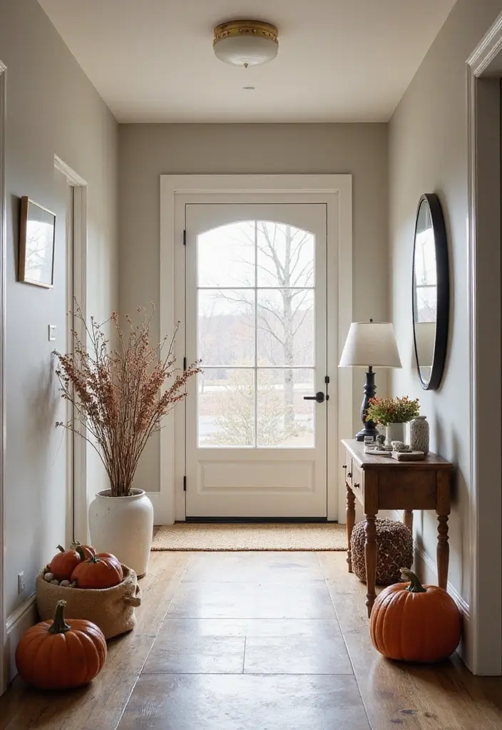 25 Hallway Ideas Modern That Feel Sleek and Trendy 23 25 Hallway Ideas Modern That Feel Sleek and Trendy - 23. Seasonal Decor Swaps