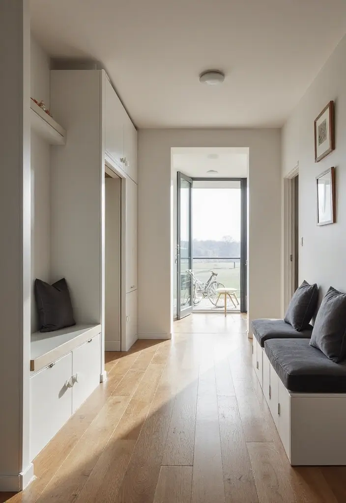 25 Hallway Ideas Modern That Feel Sleek and Trendy 8 25 Hallway Ideas Modern That Feel Sleek and Trendy - 8. Functional Storage Solutions