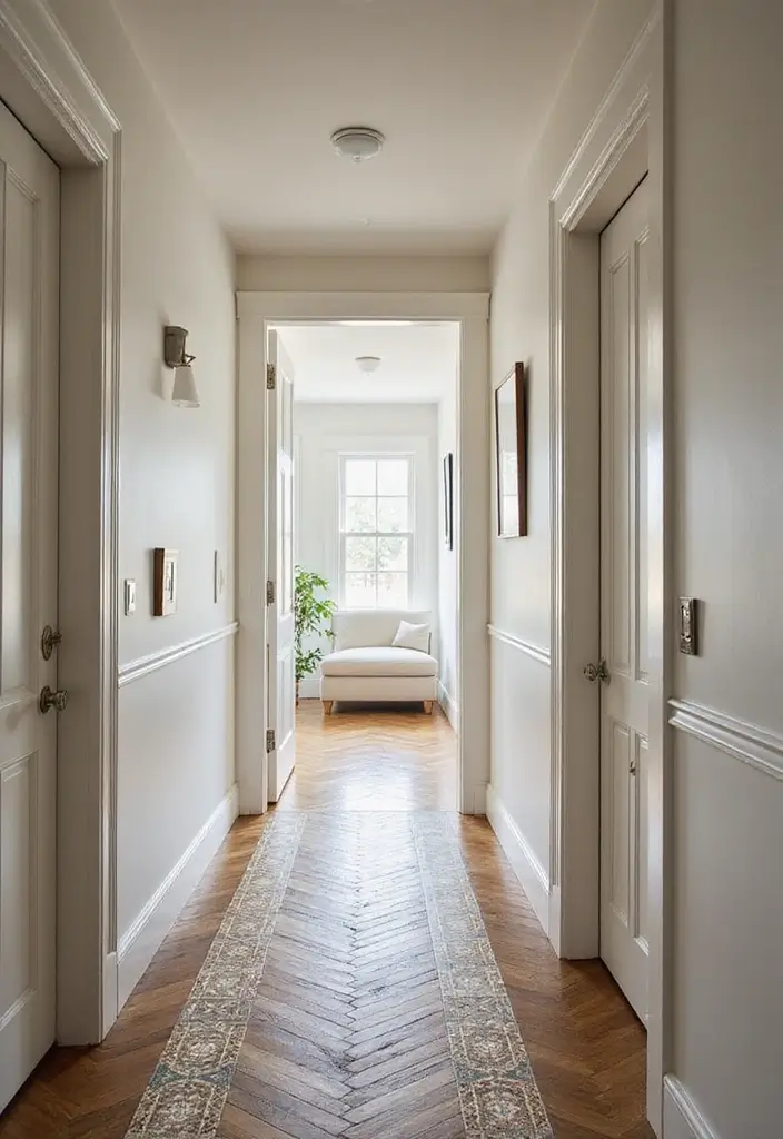 25 Hallway Ideas Modern That Feel Sleek and Trendy 9 25 Hallway Ideas Modern That Feel Sleek and Trendy - 9. Unique Flooring Options