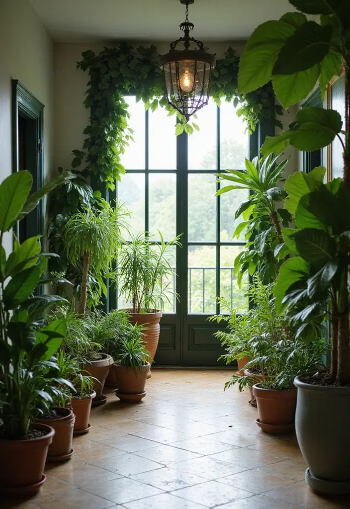 25 Open Entryway Ideas That Blend Rooms Seamlessly 9 25 Open Entryway Ideas That Blend Rooms Seamlessly - 9. Greenery for Freshness