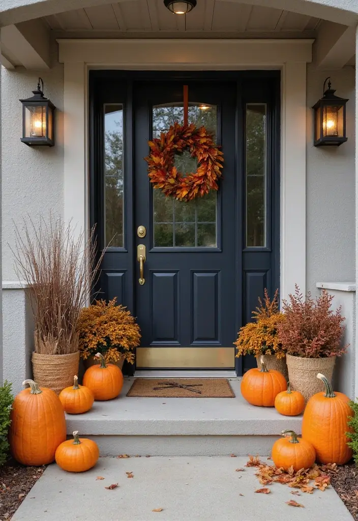 26 Entryway Wall Ideas That Turn Blank Spaces into Features 18 26 Entryway Wall Ideas That Turn Blank Spaces into Features - 18. Seasonal Decorations