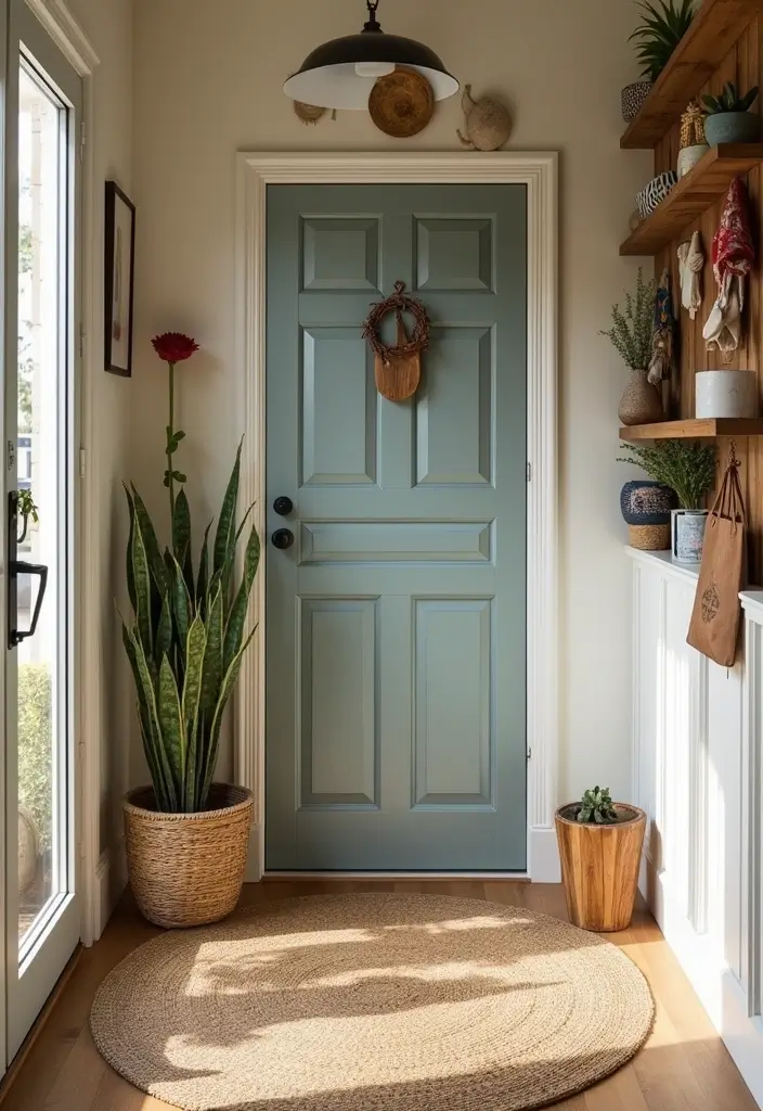 26 Entryway Wall Ideas That Turn Blank Spaces into Features 24 26 Entryway Wall Ideas That Turn Blank Spaces into Features - 24. Personal Touches