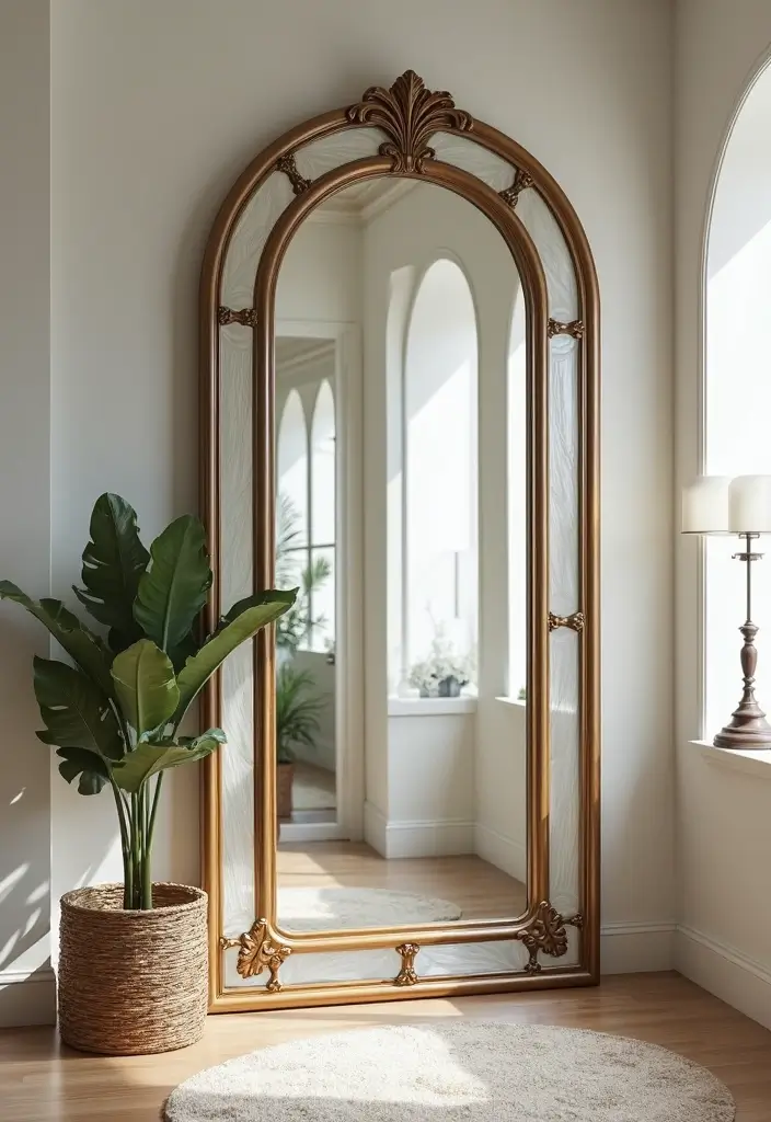 26 Entryway Wall Ideas That Turn Blank Spaces into Features 6 26 Entryway Wall Ideas That Turn Blank Spaces into Features - 6. Mirror Magic
