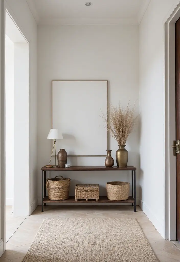 26 Narrow Entryway Decor Hacks to Add Style Instantly 1 26 Narrow Entryway Decor Hacks to Add Style Instantly - 1. Slim Console Tables