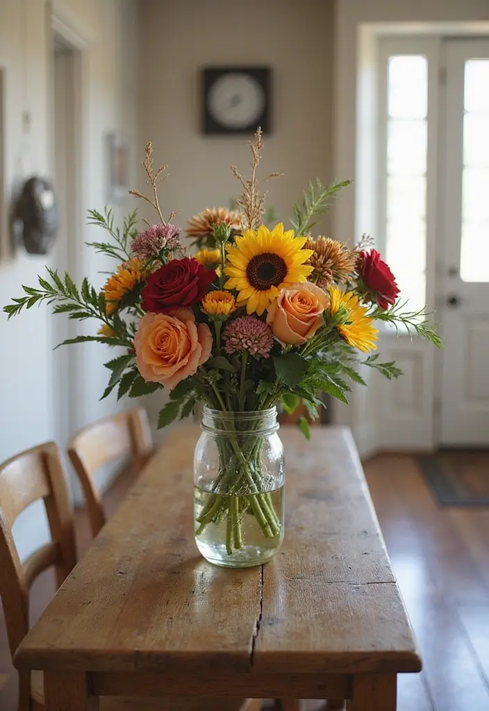 27 Christmas Hallway Decor Ideas That Spark Holiday Magic 20 27 Christmas Hallway Decor Ideas That Spark Holiday Magic - 20. Seasonal Floral Arrangements