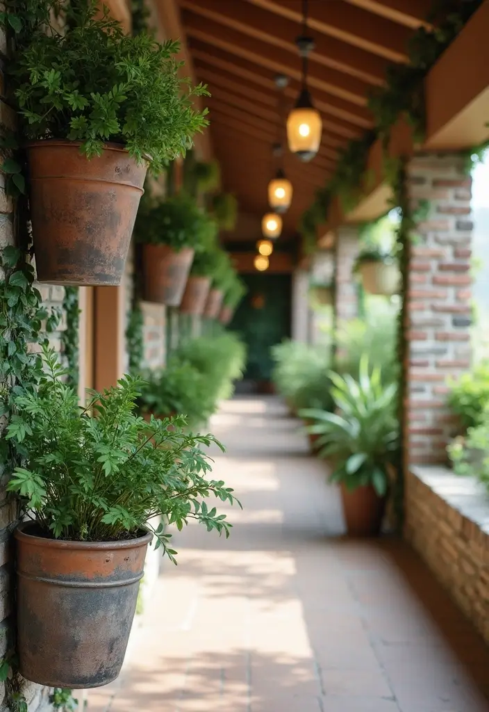 27 Christmas Hallway Decor Ideas That Spark Holiday Magic 21 27 Christmas Hallway Decor Ideas That Spark Holiday Magic - 21. Hanging Plants