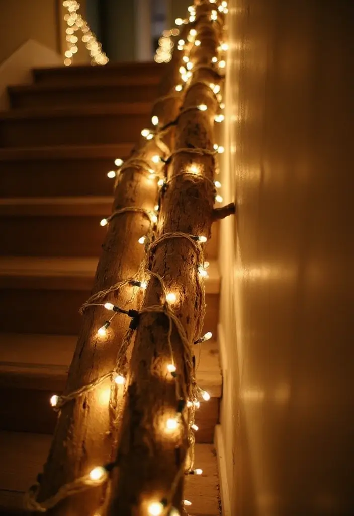 27 Christmas Hallway Decor Ideas That Spark Holiday Magic 4 27 Christmas Hallway Decor Ideas That Spark Holiday Magic - 4. Twinkling Fairy Lights