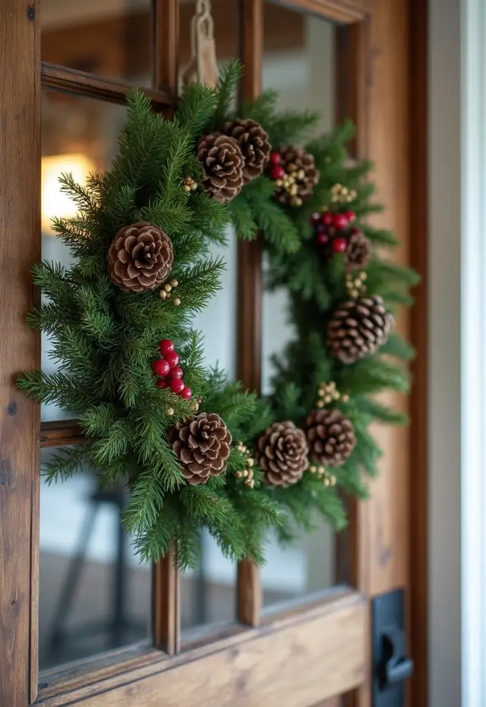 27 Christmas Hallway Decor Ideas That Spark Holiday Magic 5 27 Christmas Hallway Decor Ideas That Spark Holiday Magic - 5. Seasonal Wreaths