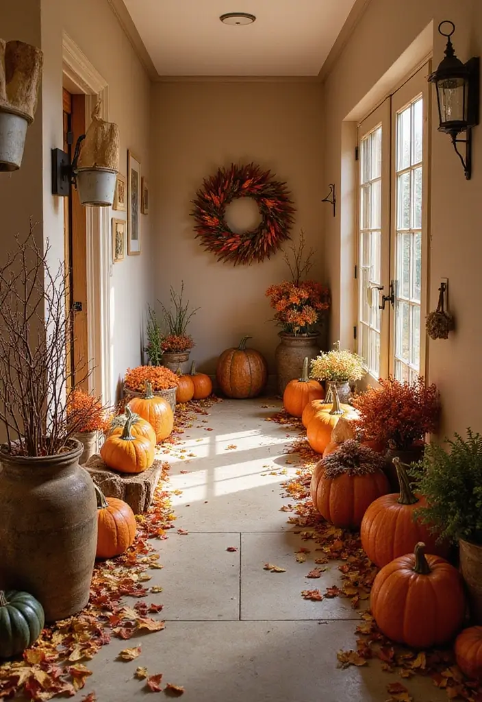 27 End of Hallway Decor Tricks That Make a Statement 17 27 End of Hallway Decor Tricks That Make a Statement - 17. Seasonal Decor Swaps