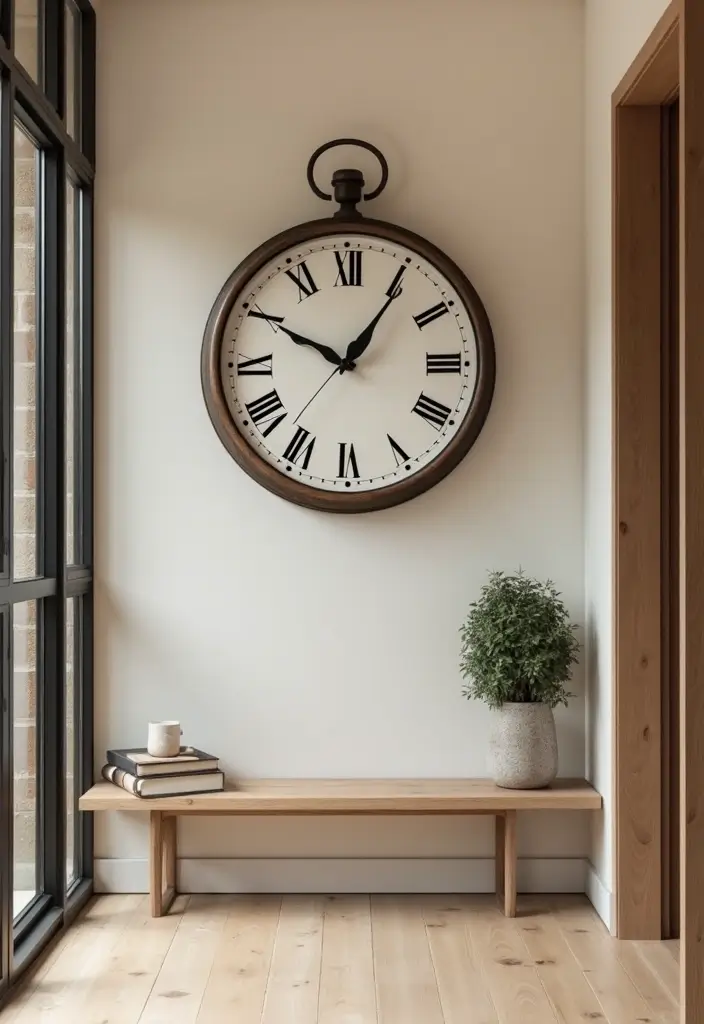 27 End of Hallway Decor Tricks That Make a Statement 19 27 End of Hallway Decor Tricks That Make a Statement - 19. Chic Wall Clocks