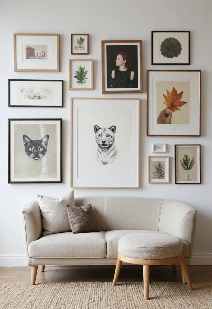 27 End of Hallway Decor Tricks That Make a Statement 2 27 End of Hallway Decor Tricks That Make a Statement - 2. Create a Gallery Wall