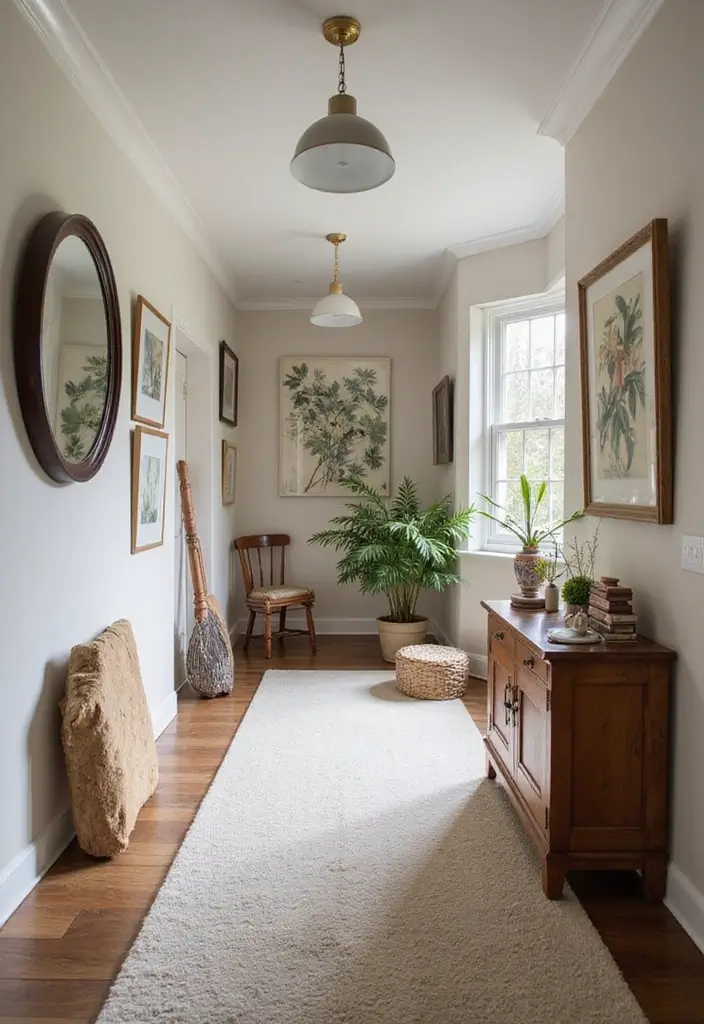 27 End of Hallway Decor Tricks That Make a Statement 24 27 End of Hallway Decor Tricks That Make a Statement - 24. Play with Scale