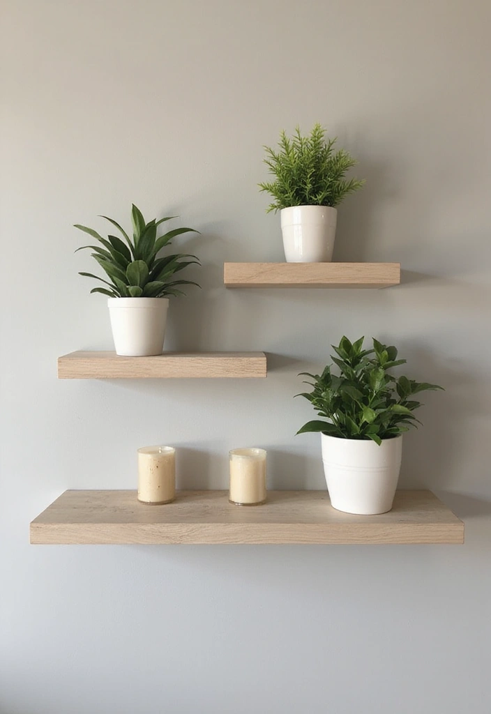 27 End of Hallway Decor Tricks That Make a Statement 3 27 End of Hallway Decor Tricks That Make a Statement - 3. Minimalist Shelving Solutions