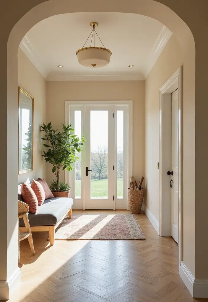 27 Entryway Colors That Set the Mood from the Start 19 27 Entryway Colors That Set the Mood from the Start - 19. Soft Cream