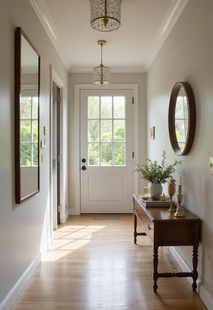 27 Entryway Ideas That Make a Stylish First Impression 19 27 Entryway Ideas That Make a Stylish First Impression - 19. Reflective Surfaces