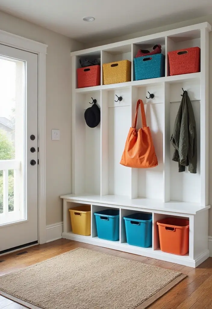 27 Entryway Ideas That Make a Stylish First Impression 24 27 Entryway Ideas That Make a Stylish First Impression - 24. Cubbies and Bins