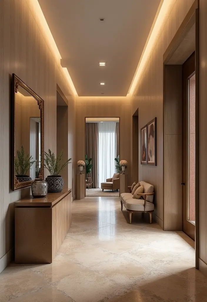 27 Entryway Ideas That Make a Stylish First Impression 26 27 Entryway Ideas That Make a Stylish First Impression - 26. A Touch of Glam