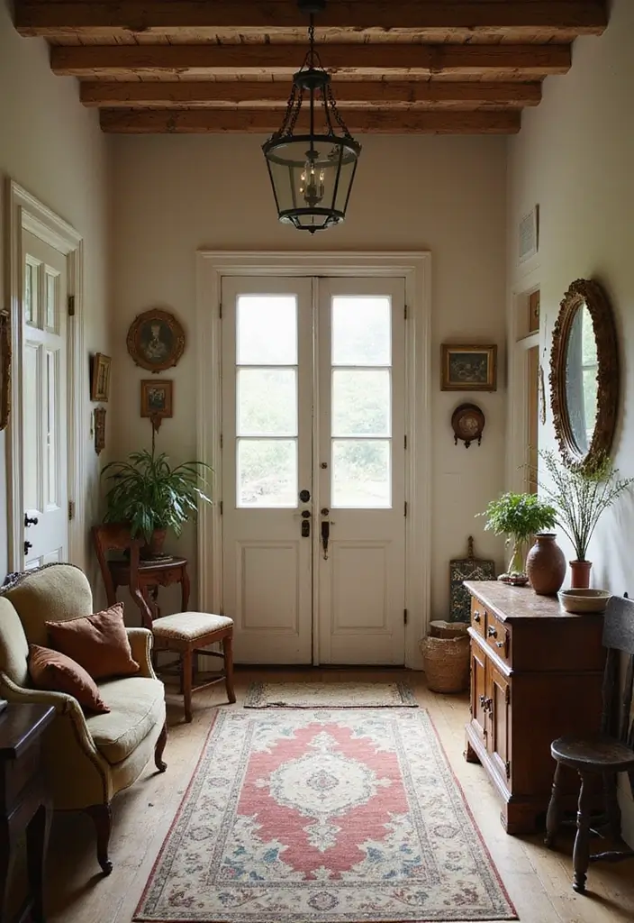27 Entryway Ideas That Make a Stylish First Impression 4 27 Entryway Ideas That Make a Stylish First Impression - 4. Vintage Touch