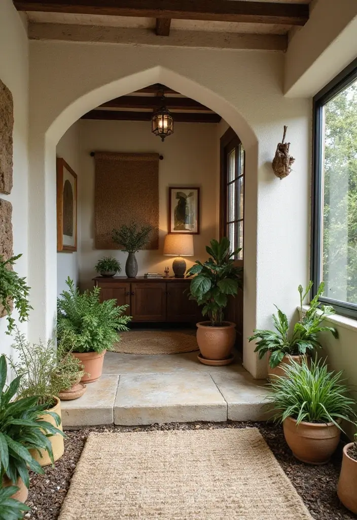 27 Entryway Ideas That Make a Stylish First Impression 7 27 Entryway Ideas That Make a Stylish First Impression - 7. Nature-Inspired