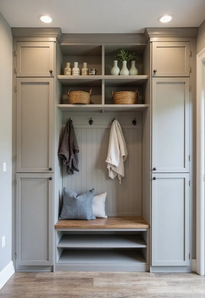 27 Entryway Mudroom Ideas That Keep Homes Organized 11 27 Entryway Mudroom Ideas That Keep Homes Organized - 11. Floor-to-Ceiling Storage