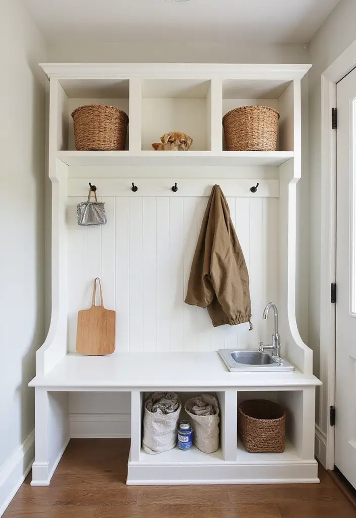 27 Entryway Mudroom Ideas That Keep Homes Organized 13 27 Entryway Mudroom Ideas That Keep Homes Organized - 13. Pet-Friendly Solutions