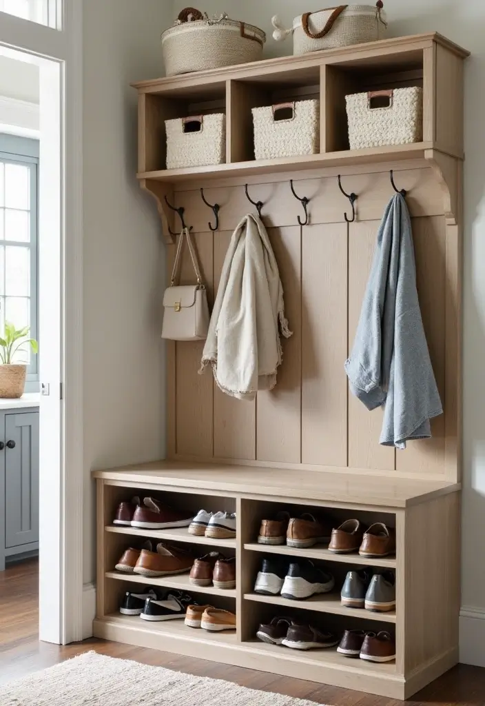 27 Entryway Mudroom Ideas That Keep Homes Organized 16 27 Entryway Mudroom Ideas That Keep Homes Organized - 16. Clever Shoe Storage