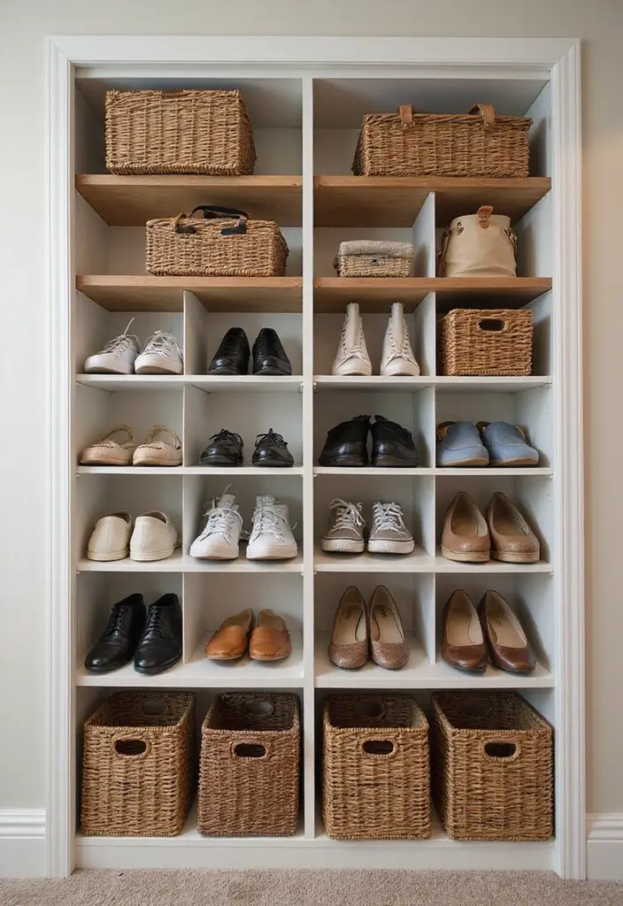 27 Entryway Mudroom Ideas That Keep Homes Organized 2 27 Entryway Mudroom Ideas That Keep Homes Organized - 2. Vertical Storage Solutions